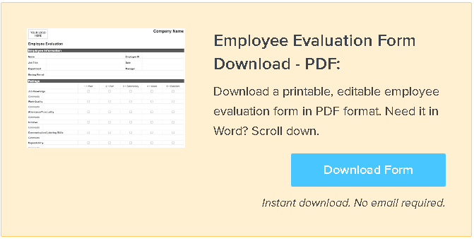employee review form